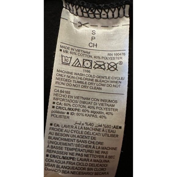 Women's Old Navy Loose Crop Black Animal Print Cotton Polyester Blend Size S - Picture 13 of 16